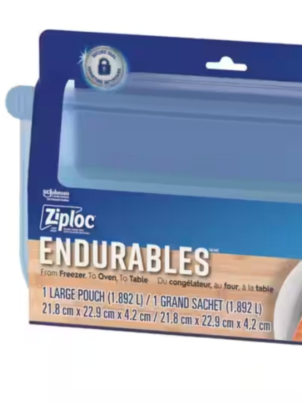 Ziploc Endurables Large Pouch, Reusable Silicone Bag